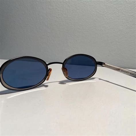 gucci vintage oval sunglasses|vintage 90s Gucci sunglasses.